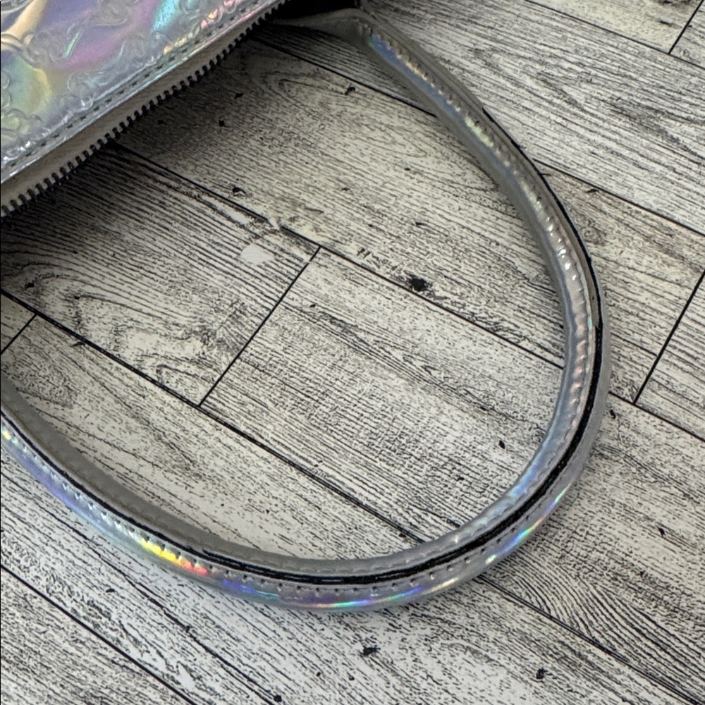 Sharif Holographic Iridescent Satchel - Silver Shift - Picture 14 of 14